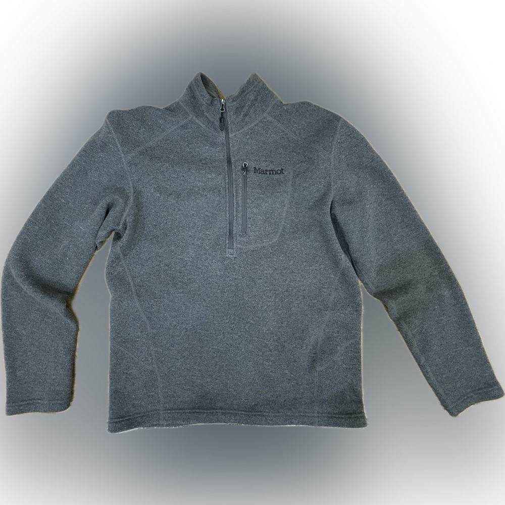 Mens Marmot 1/4 Zip Mid-Weight Fleece EUC